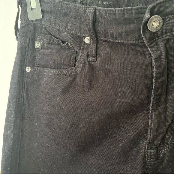 AG Women’s Farrah Black Corduroy Skinny Pants Size 24‎ - Picture 8 of 11
